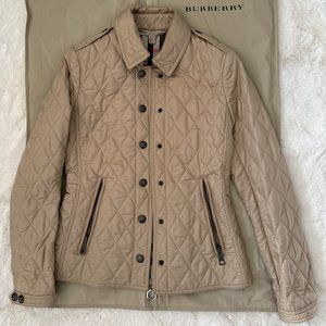 Burberry BRIT Quilted Jacket - Beige - Size XS